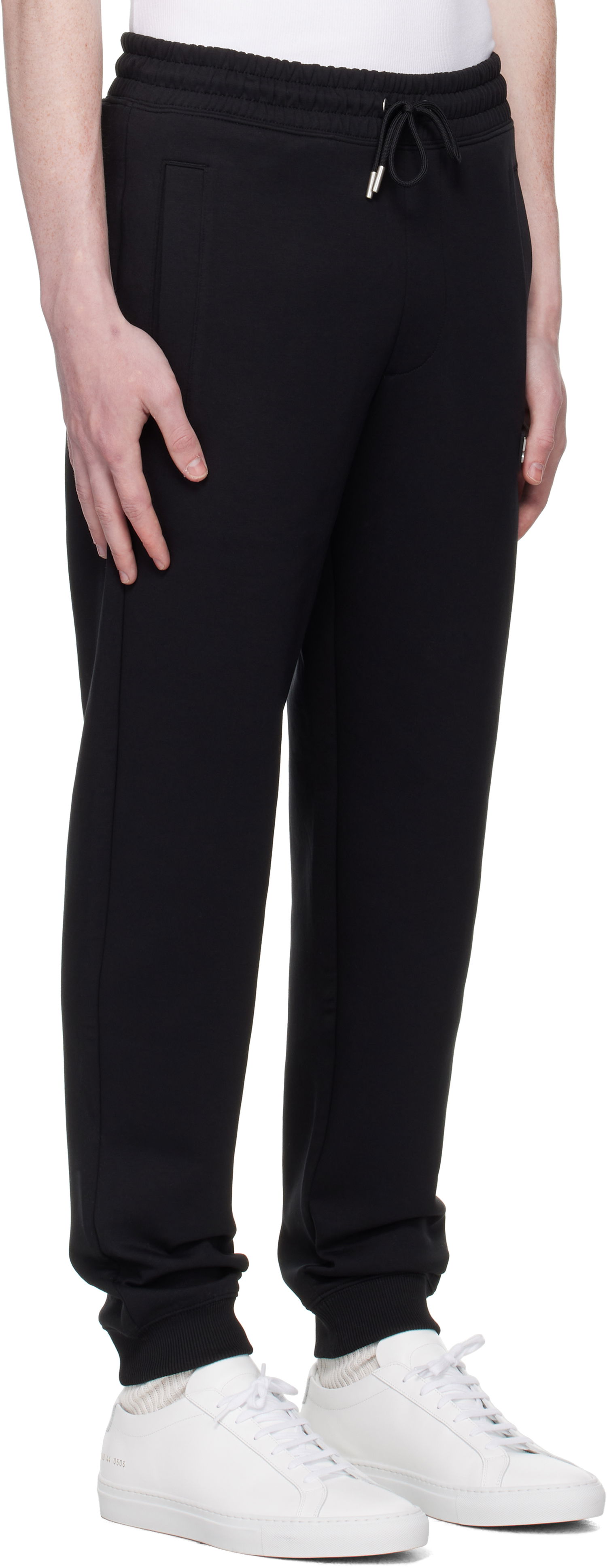 Спортни панталони BOSS Stacked Logo Tracksuit Sweatpants Черно | 50533695, 1