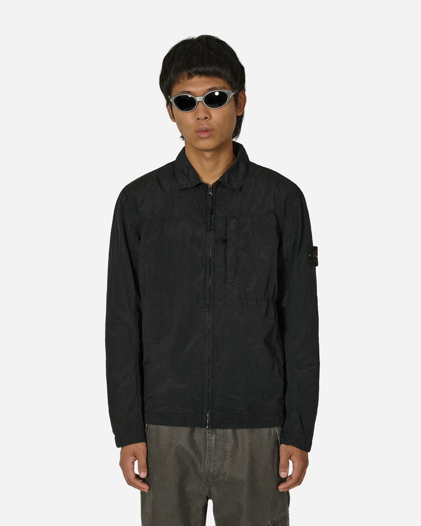 Риза Stone Island Nylon Metal Overshirt Black Черно | 811511819 V0029