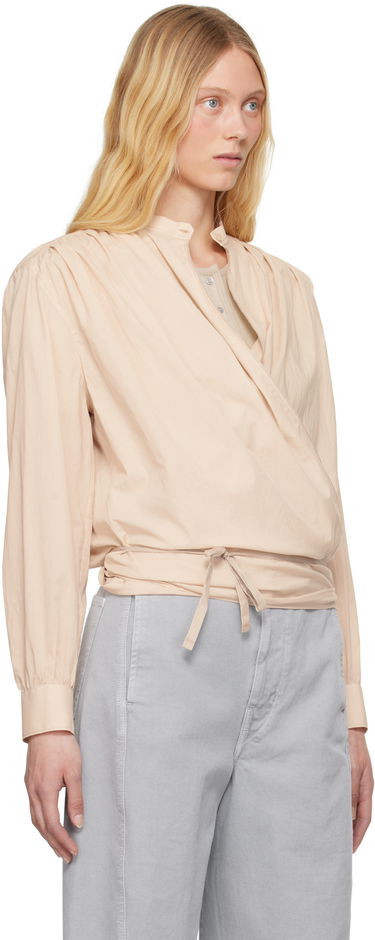 Риза LEMAIRE Lemaire Wrap Blouse Бежово | TO1333 LF1389, 1