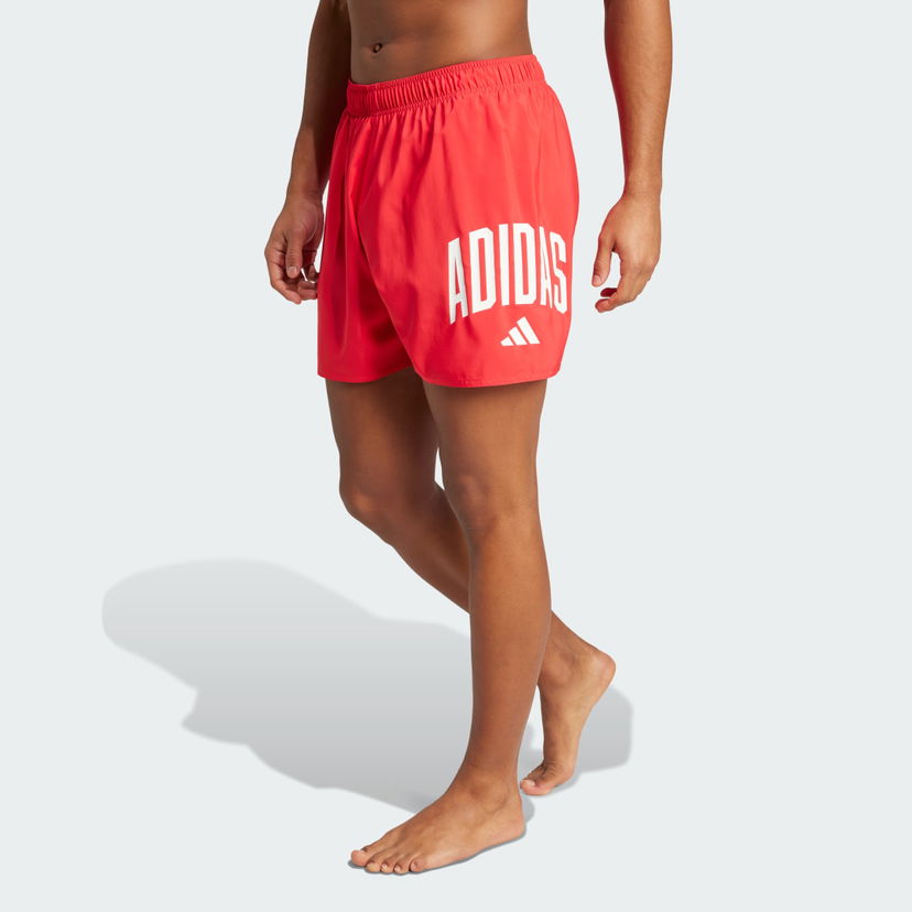 Бански adidas Performance Logo Swim Shorts 5" Червено | JX2661