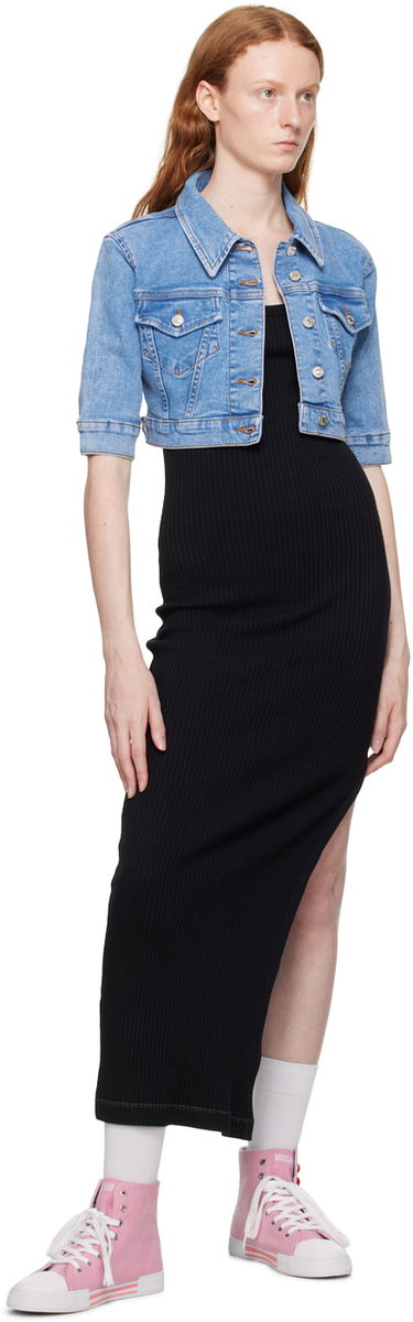 Pокля Moschino Moschino Jeans Overall Maxi Dress Черно | 0450 8266, 3