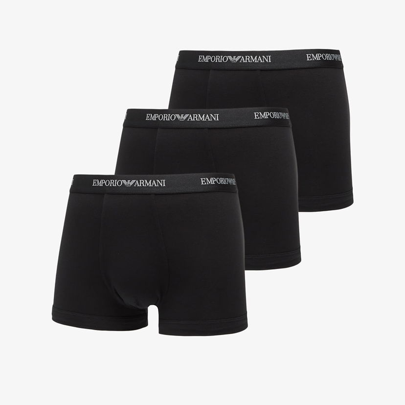 Боксерки Emporio Armani EA7 Bottom Trunk 3-Pack Black/ Black/ Black Черно | EM000259AF14132MC061