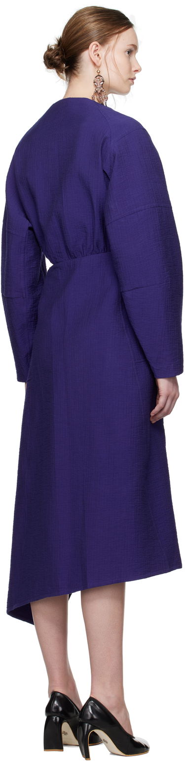 Pокля Tory Burch Tory Burch Cotton Wrap Midi Dress Лилаво | 173644-433, 2