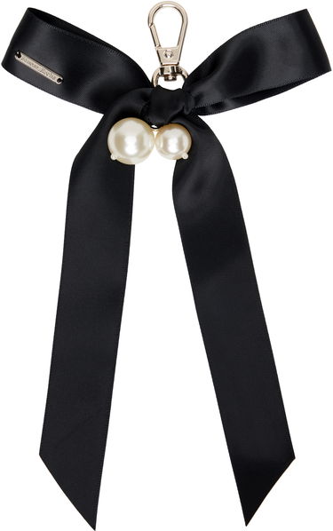Ключодържатели Simone Rocha Simone Rocha Bow & Pearl Bag Charm Keychain Черно | KEYCHAIN3 0904, 0