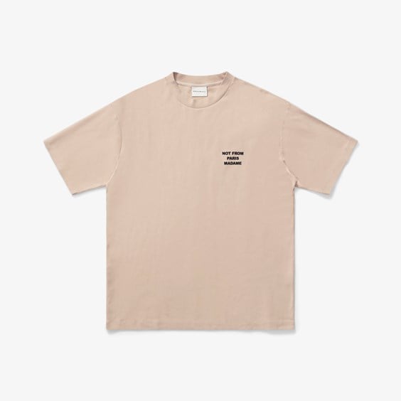 Тениска Drôle de Monsieur Le T-shirt Slogan Бежово | TS010-CO002-MT, 0