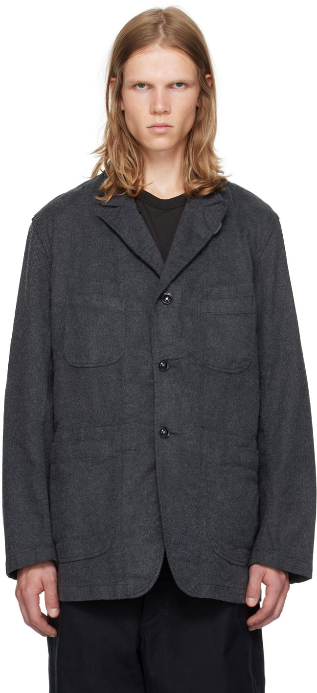 Облекло Engineered Garments Gray Bedford Blazer Зелено | 24F1D005, 0