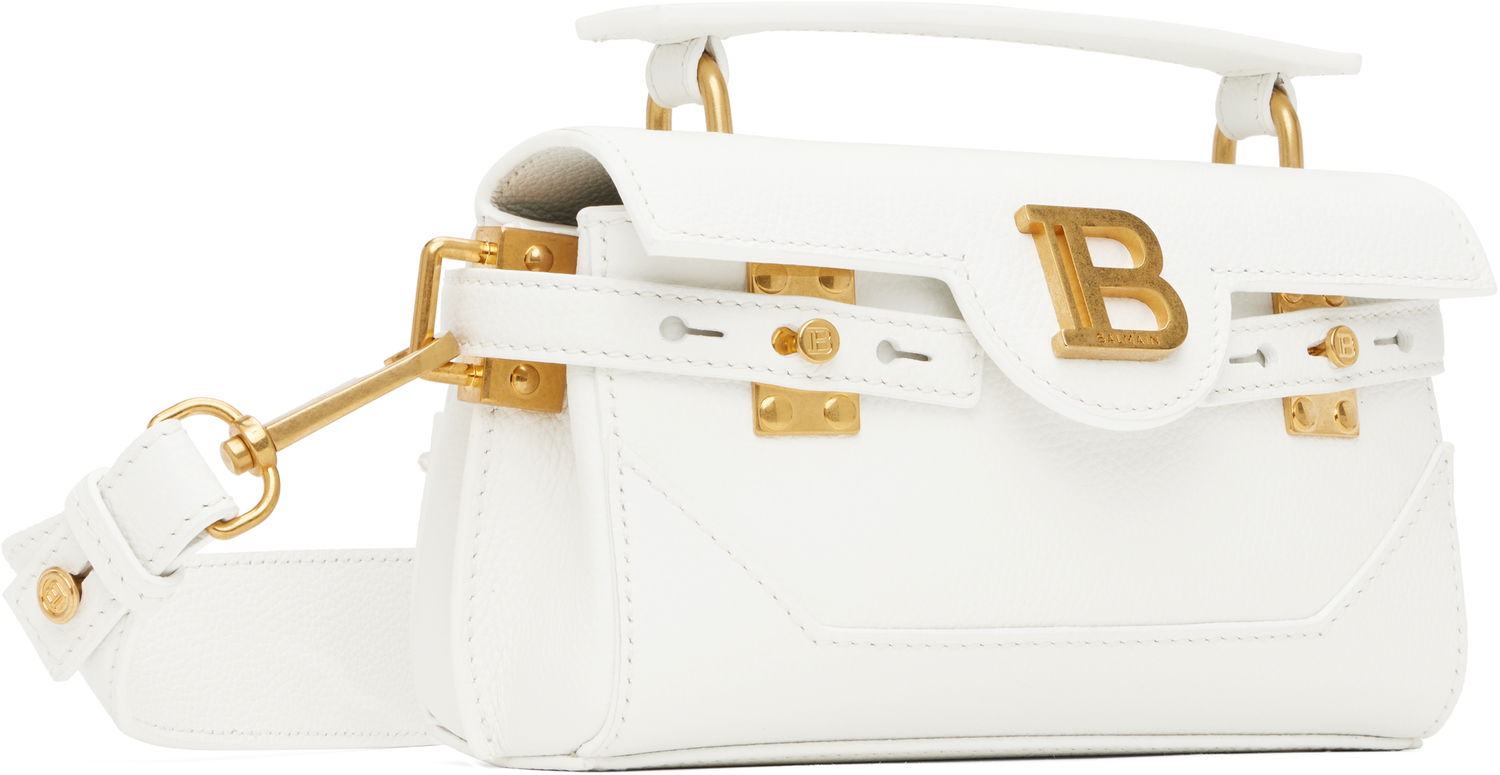 Дамска чанта Balmain Balmain B-Buzz 19 Mini Bag Бяло | EN1AE742LPOS, 1