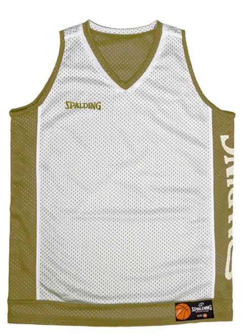 Потник Spalding Spalding Reversible Basketball Tank Top Бяло | 40221207-khakisilvergrey