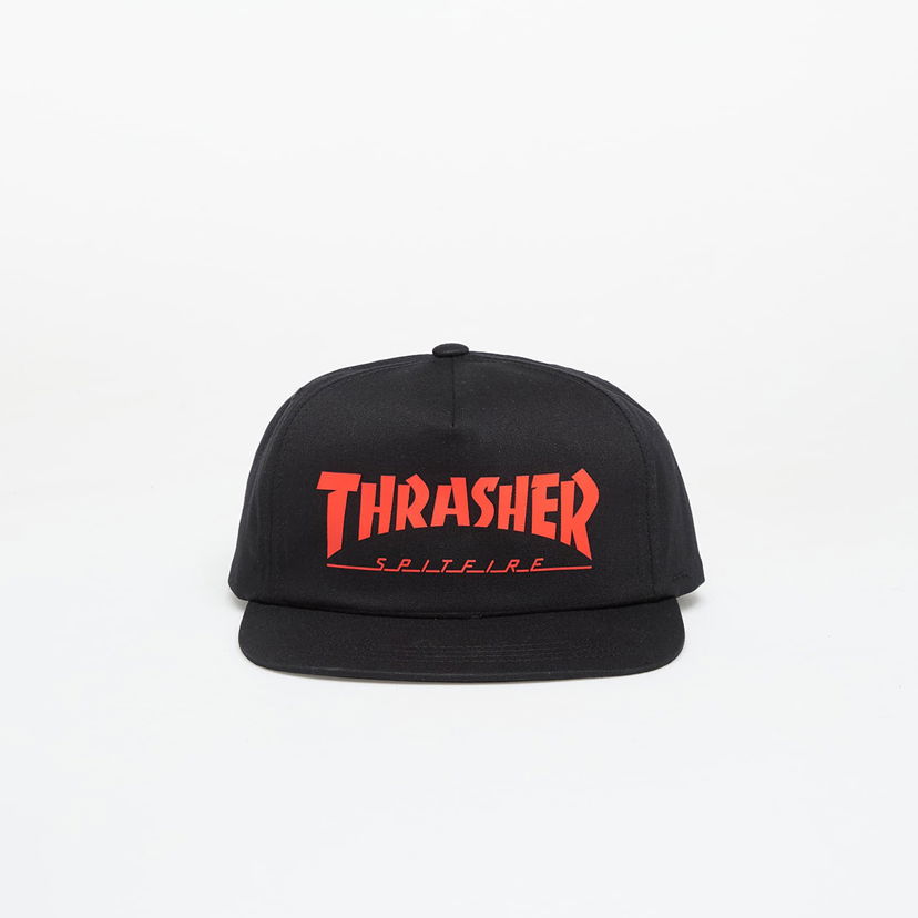 Шапка с козирка Thrasher Thrasher x Spitfire Snapback Cap Universal Черно | 145864