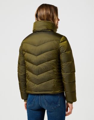 Пухо яке Wrangler Wrangler Short Puffer Jacket Зелено | 112356502:XS, 1