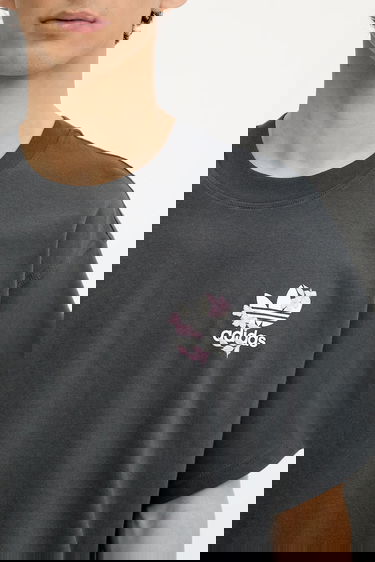 Тениска adidas Performance Florals Logo Oversized T-Shirt Сиво | KE6587, 3