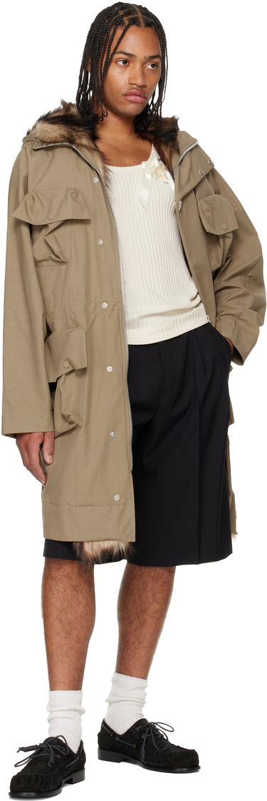 Парка Simone Rocha Simone Rocha Multi Pocket Faux Fur Lined Parka Coat Бежово | 2078B 1267, 3