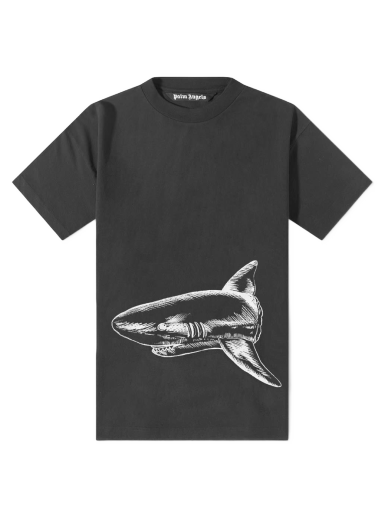 Тениска Palm Angels Broken Shark Tee Черно | PMAA001S23JER0011003