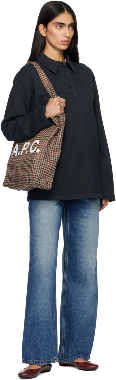 Поло тениска A.P.C. Long-Sleeve Polo Черно | COHMC-M37002, 3