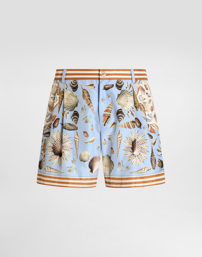 Бански Dolce & Gabbana Dolce & Gabbana Shell Print Swim Shorts Синьо | M4E68TFIM69HC5PK