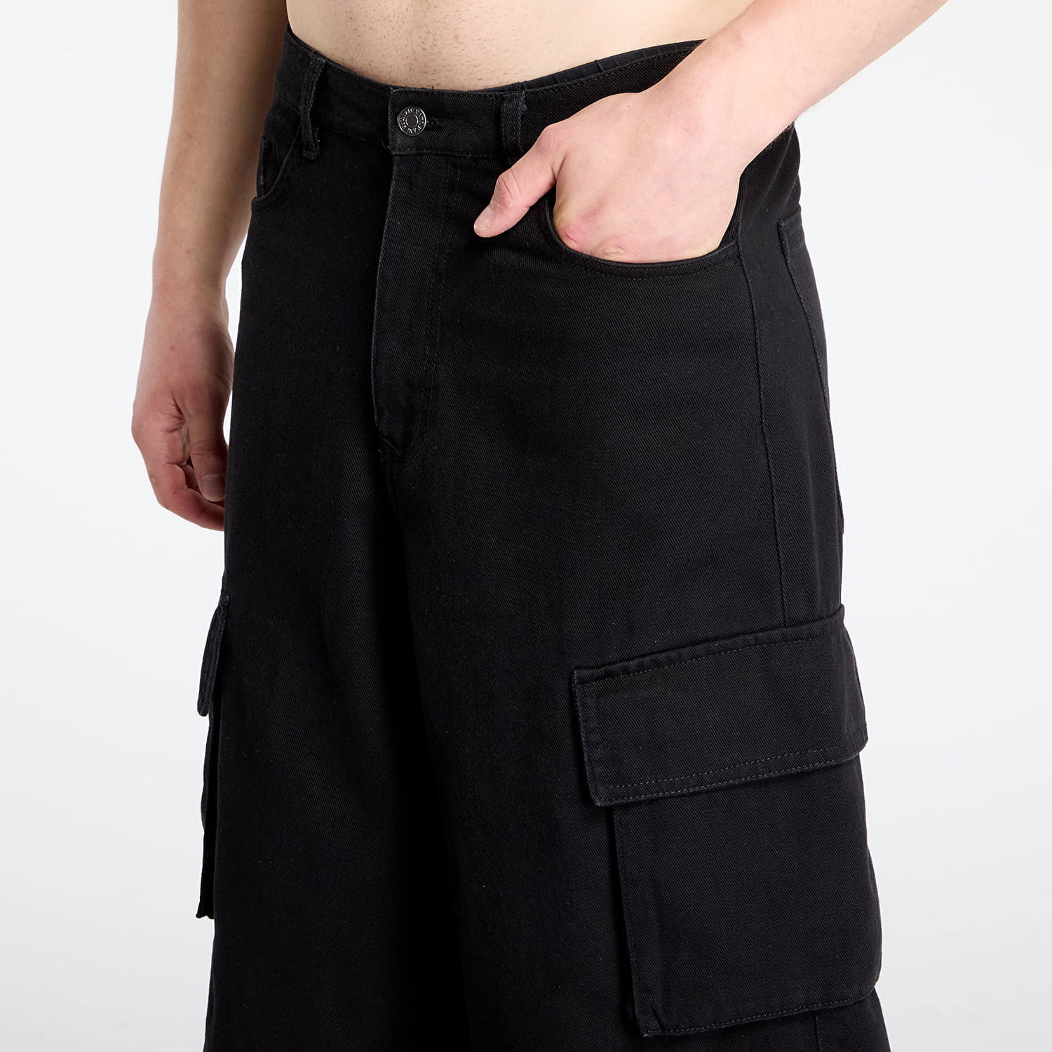 Къси панталони Karl Kani Karl Kani Og Baggy Twill Shorts Черно | PD00005500, 1