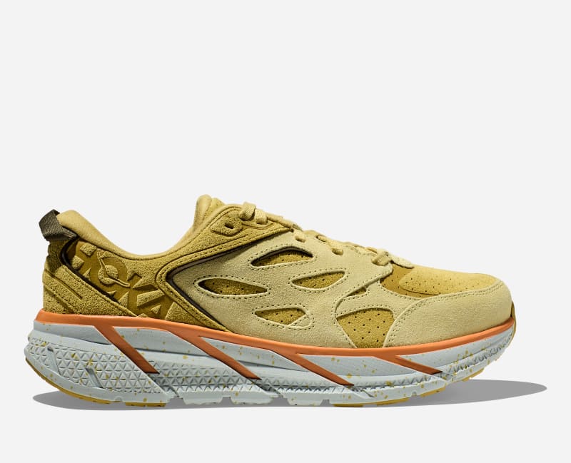 Кецове и обувки Hoka One One Clifton L Suede Жълто | 1122571-GLCR, 0