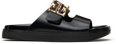 Аксесоари Givenchy Givenchy 4G Liquid Flat Sandals Черно | BE309UE2CF001, 0