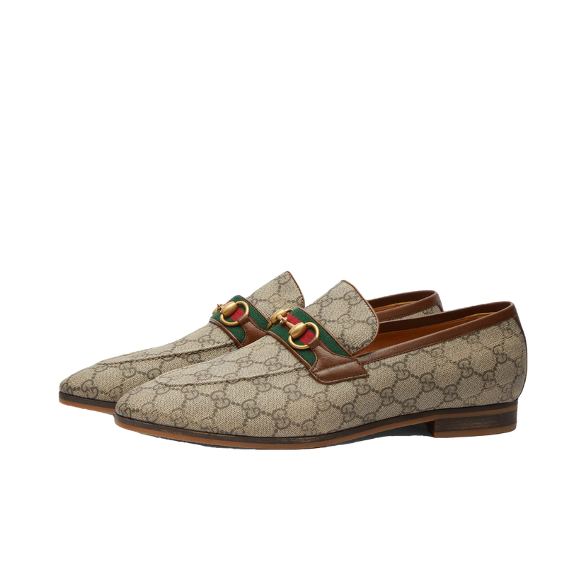 Кецове и обувки Gucci Men's Paride Monogram Loafer Beige Бежово | 759648-FACIQ-9756