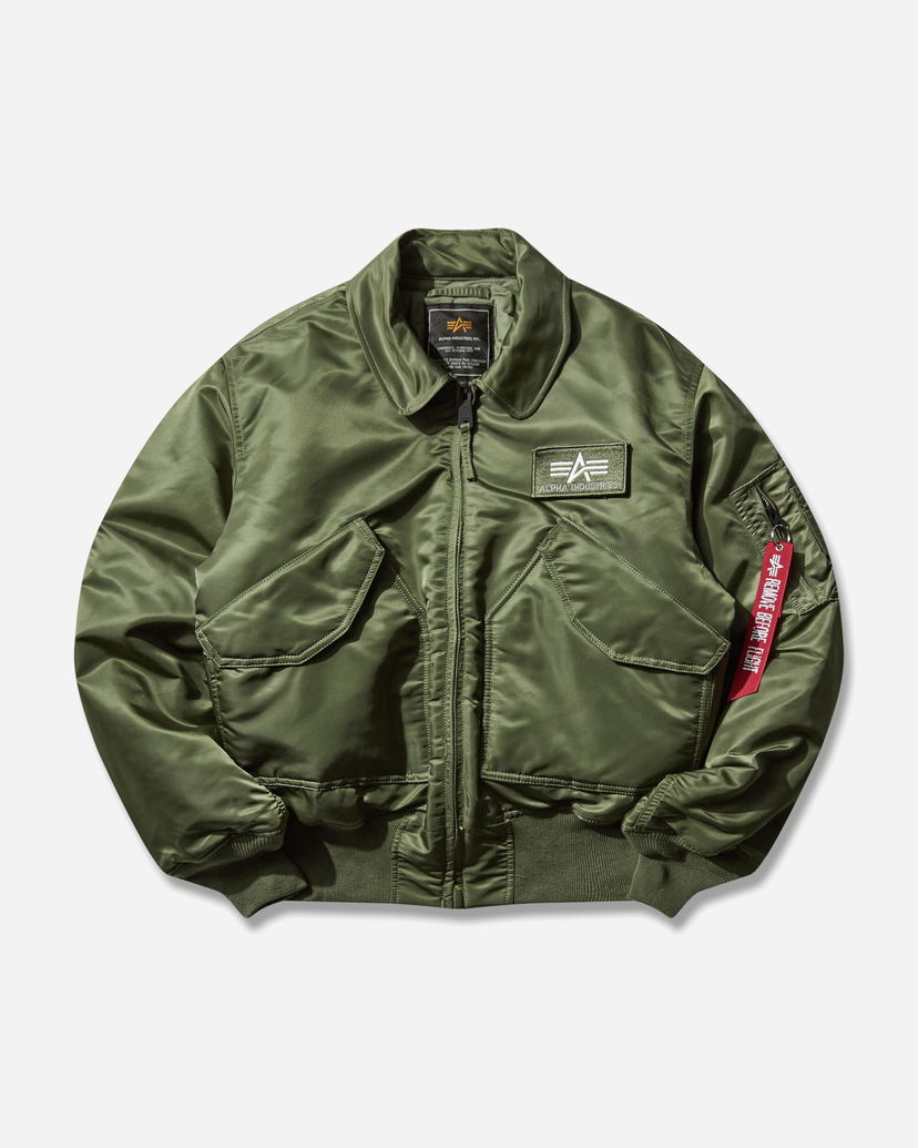 Яке бомбър Alpha Industries CWU 45 Jacket Зелено | F100102 01