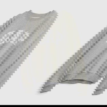 Суитчър GAP Sweatshirt Logo Sweatshirt Light Heather Grey XL Сиво | 829096-02, 3