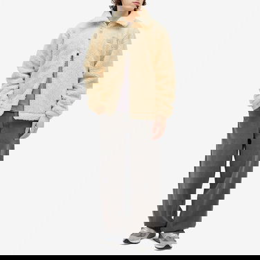 Яке Rains Kofu Full-Zip Stand Collar Teddy Fleece Jacket Бежово | 19940-24, 4