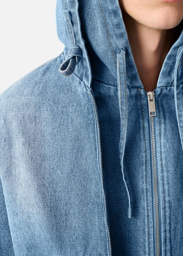 Яке AXEL ARIGATO Reed Hooded Zip Denim Jacket Синьо | A3156001, 5