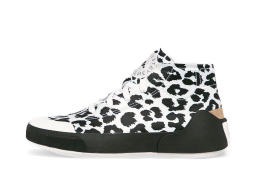 Кецове и обувки adidas Performance Stella McCartney x Treino Mid "Leopard Print - White" W Черно | FY1179