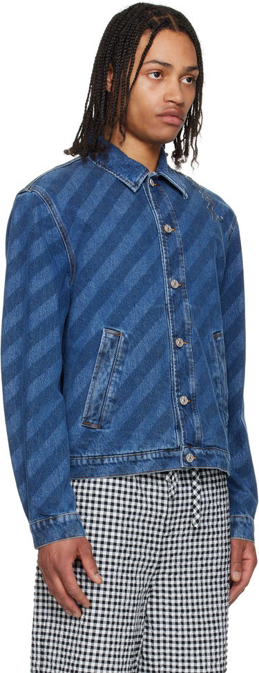 Яке Marni Marni Striped Denim Jacket Синьо | JUJU0050S0 USCX36, 1