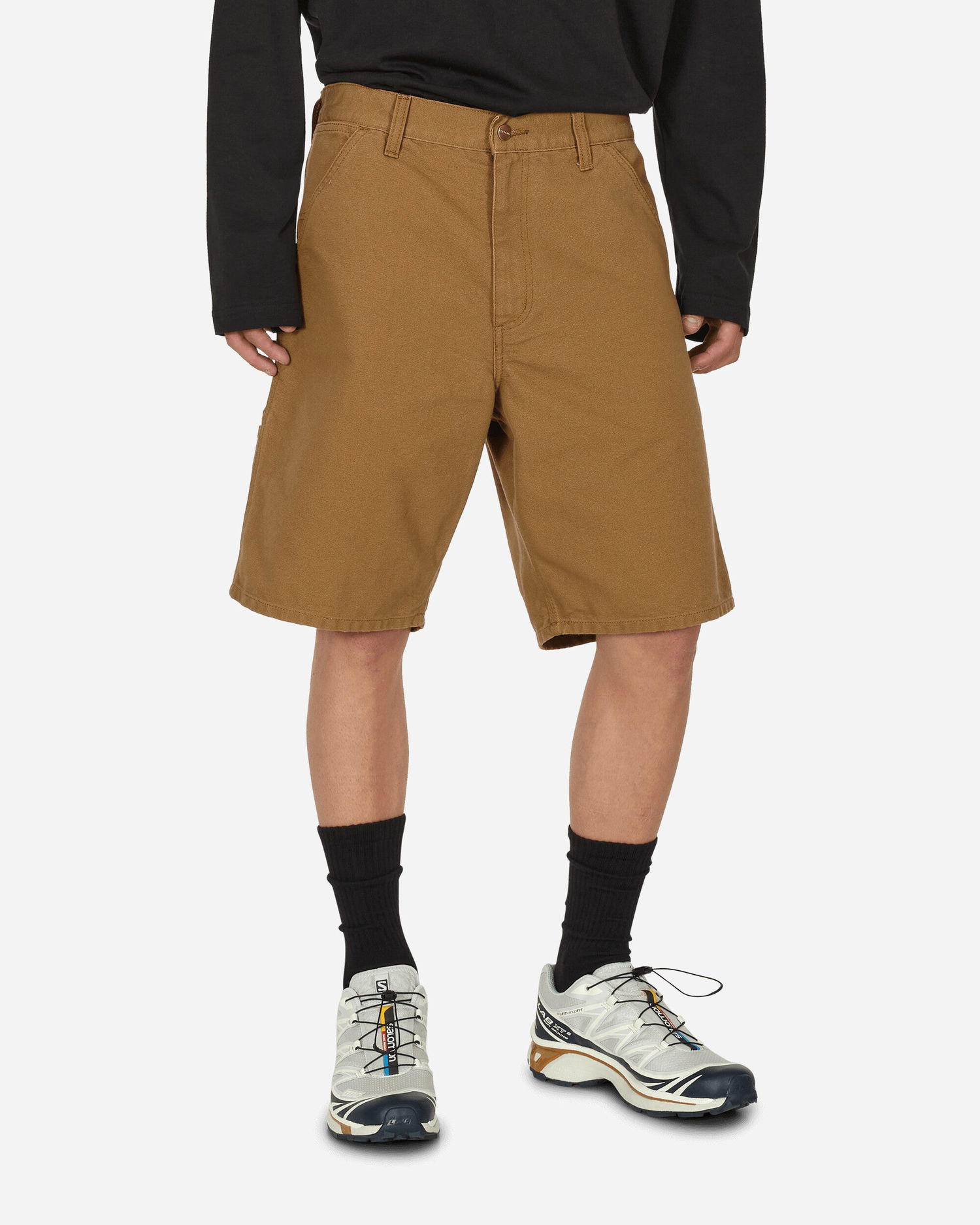 Панталони и дънки Carhartt WIP Single Knee Short Hamilton Brown Сиво | I027942_HZ_02, 0