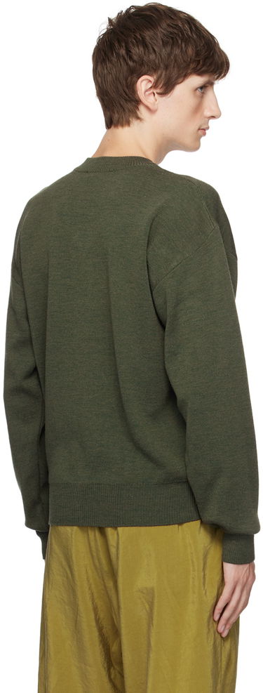 Пуловер LEMAIRE V-Neck Knit Sweater Зелено | TO1097 LK087, 2
