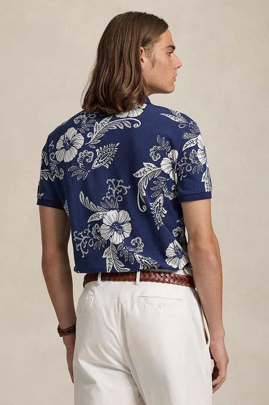 Поло тениска Polo by Ralph Lauren Polo Ralph Lauren Floral Print Polo Shirt Синьо | 710956684, 1