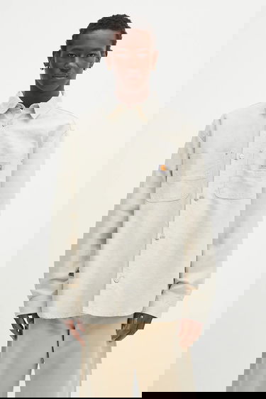 Риза Carhartt WIP Walter Linen Blend Relaxed Classic Collar Shirt Бежово | I033578.502, 0