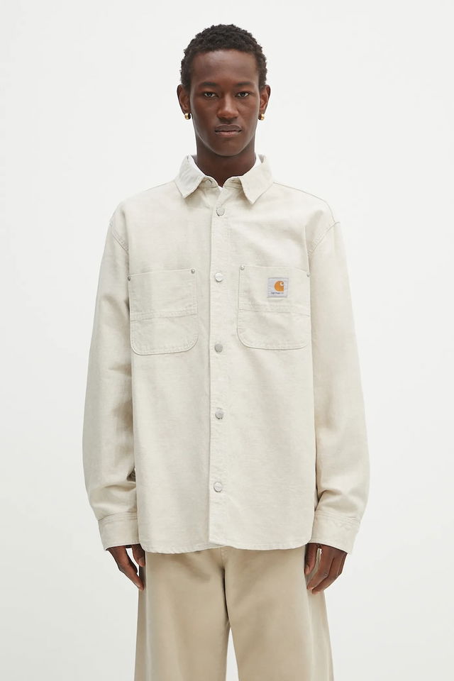 Walter Linen Blend Relaxed Classic Collar Shirt