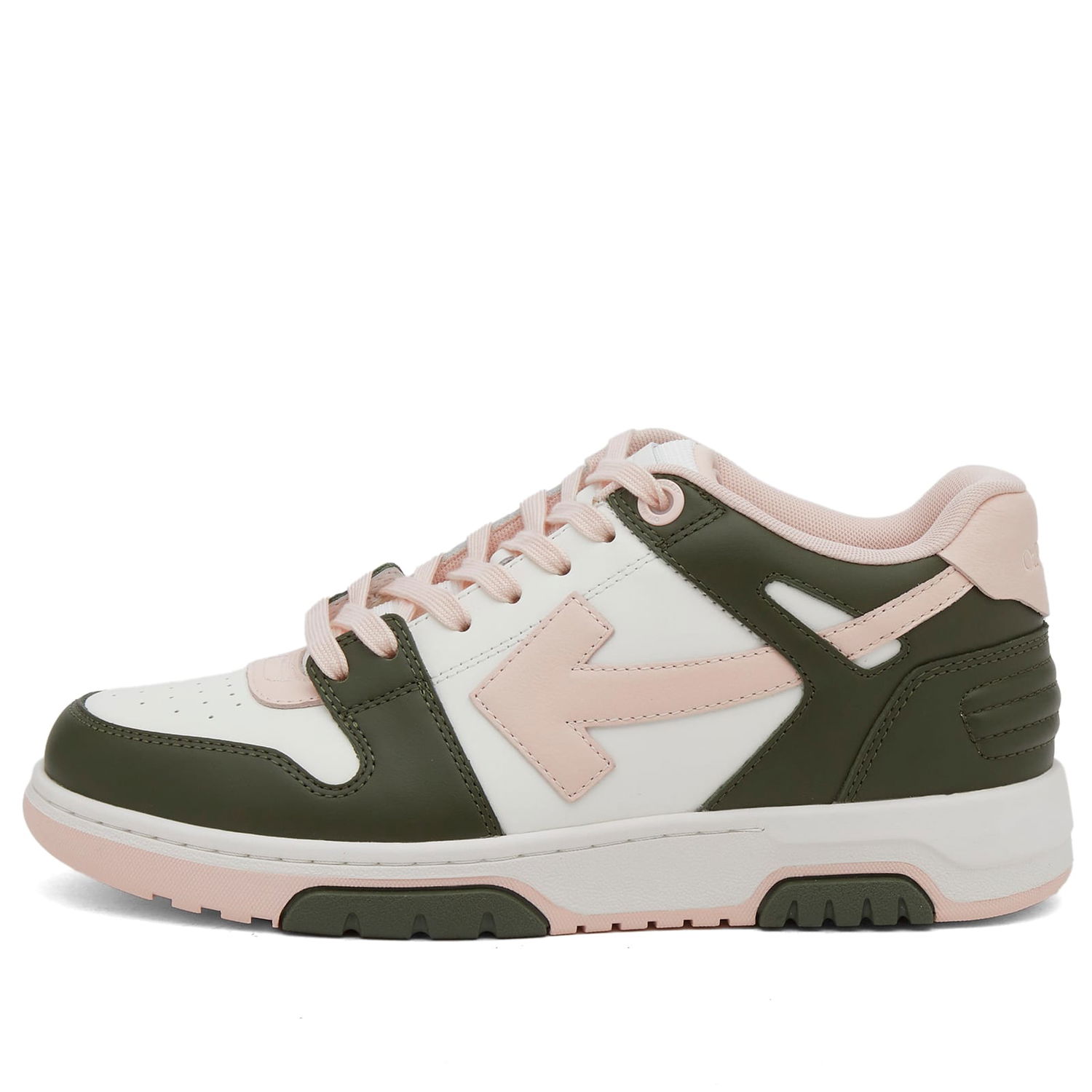 Кецове и обувки Off-White Out Of Office Calf Leather Military Sneakers Зелено | OWIA259F24LEA0055631, 0