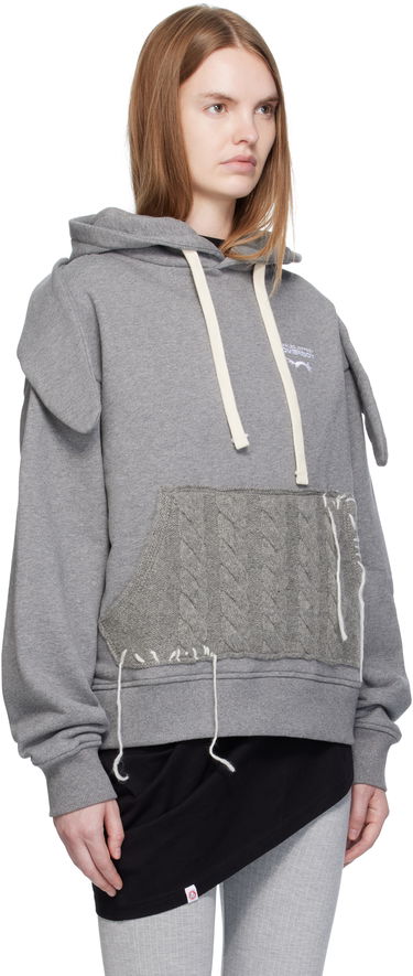 Суитчър Charles Jeffrey Loverboy Charles Jeffrey LOVERBOY Patch Rabbit Ears Hoodie Сиво | 52081002, 1