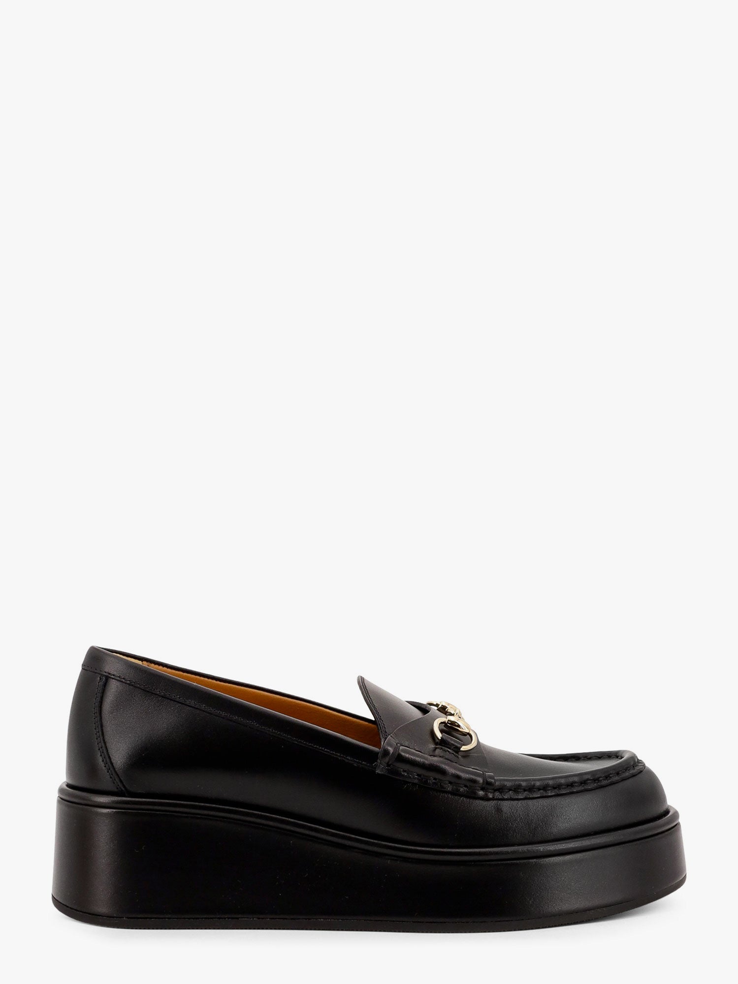 Кецове и обувки Gucci Gucci Platform Loafers with Horsebit Черно | 794317AADO01000, 0
