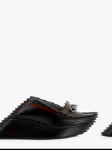 Кецове и обувки Gucci Gucci Platform Loafers with Horsebit Черно | 794317AADO01000, 0