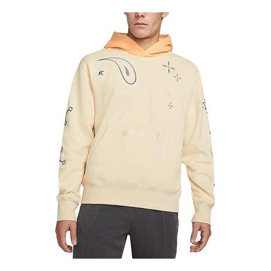 Суитчър Jordan Air Jordan Printed Hoodie Бежово | DO2504-235