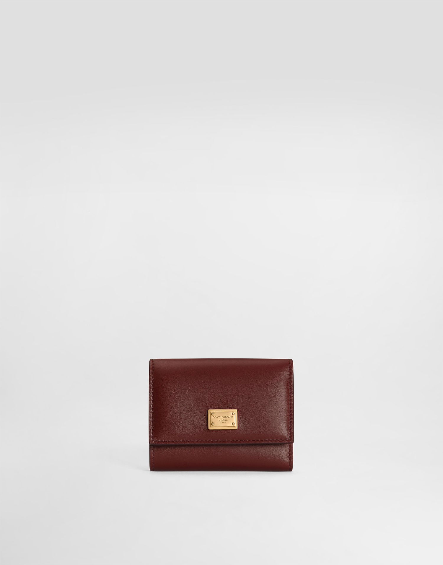 Портфейл Dolce & Gabbana Plongé Calfskin Wallet Бургунди | BI0770A9S2580346, 0