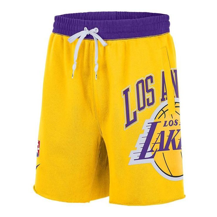 Къси панталони Nike Lakers Knit Shorts Жълто | DB1954-728