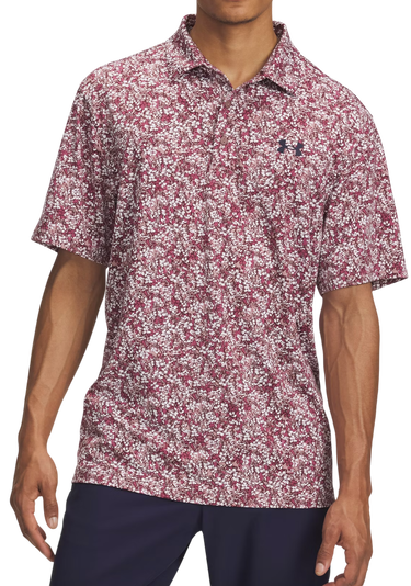 Поло тениска Under Armour Under Armour Playoff 3.0 Printed Polo Shirt Бургунди | 1378677-674, 0