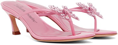 Аксесоари Blumarine Blumarine Butterfly Heeled Sandals Розово | 6A4527PX50900497, 3