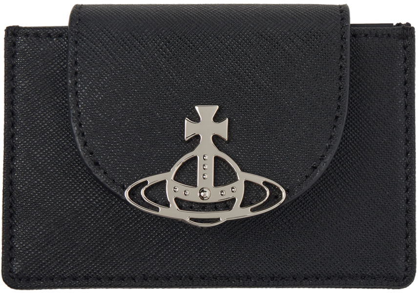 Облекло Vivienne Westwood Black Flap Card Holder Черно | 5402000BW-L001N-, 0