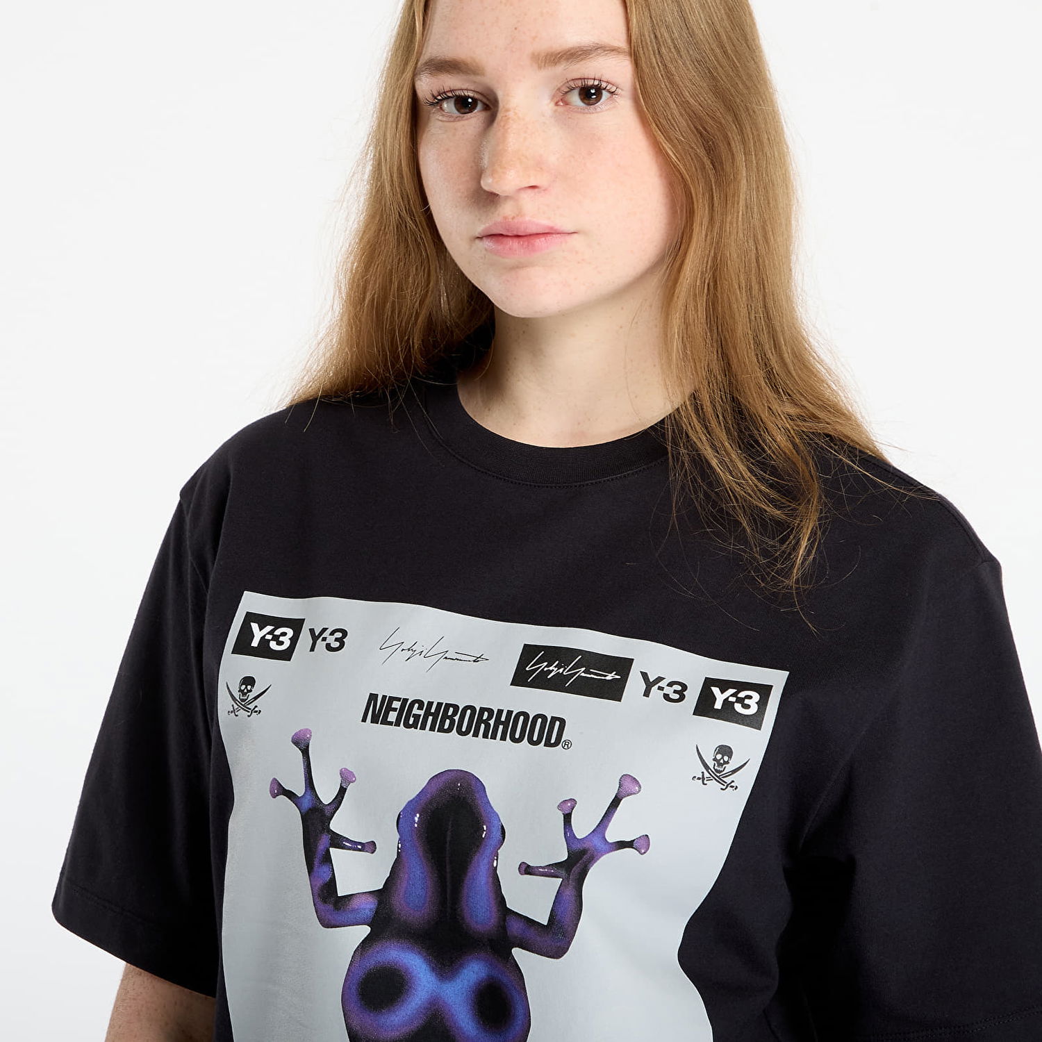 Тениска Y-3 Y-3 x Neighborhood Frog Graphic T-Shirt Черно | JW6998, 1