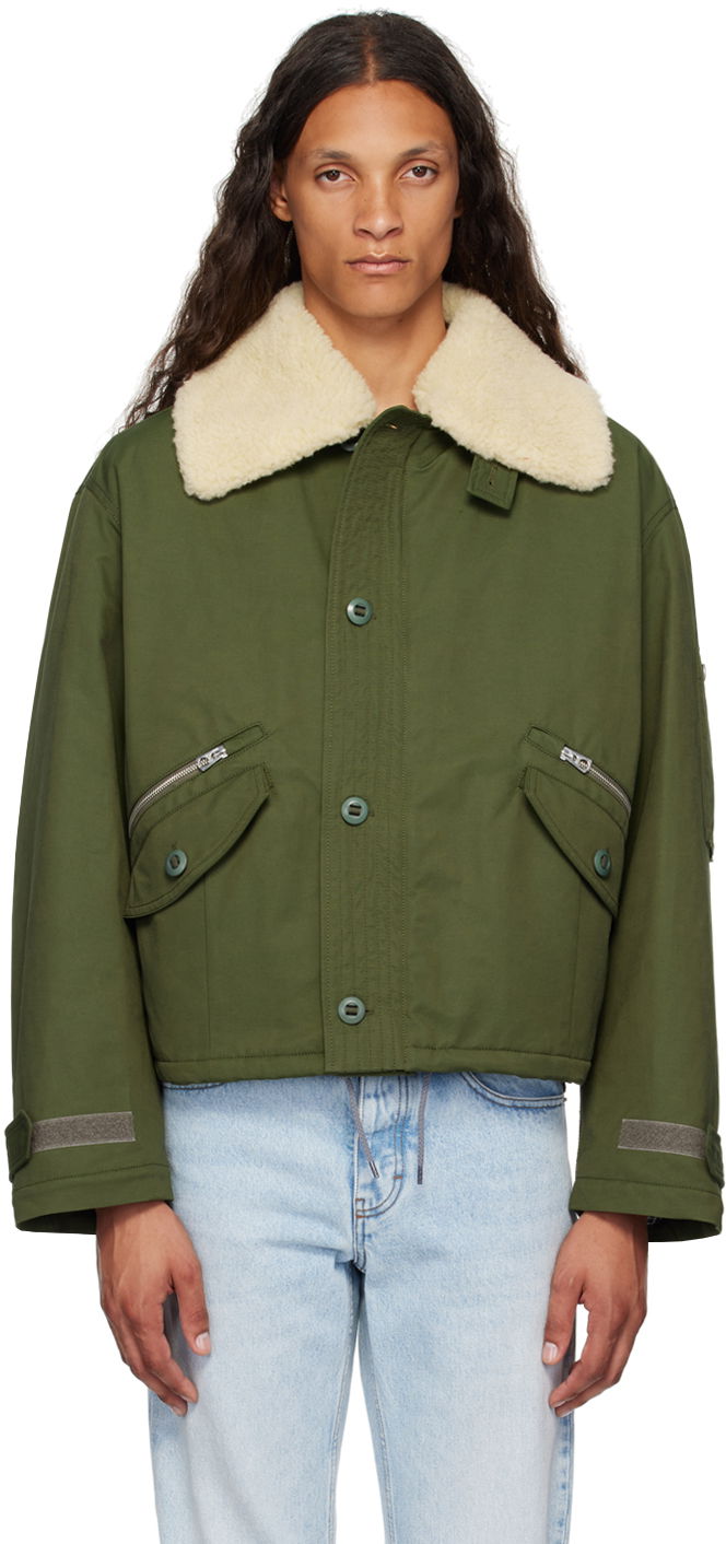 Яке KENZO Green Paris Army Flight Jacket Зелено | FE65BL1499OB