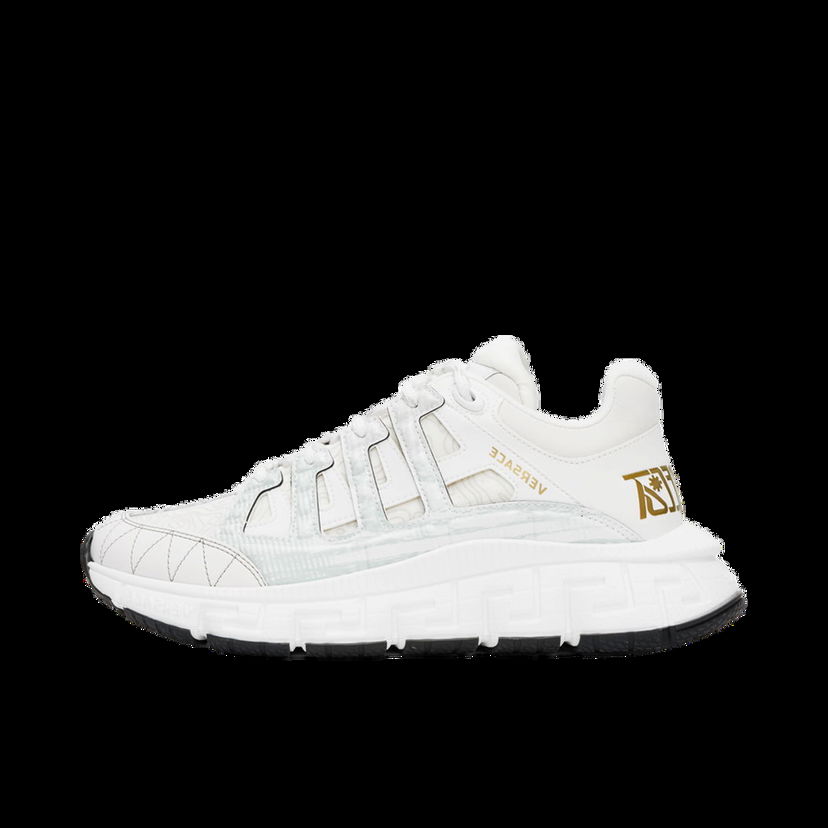 Кецове и обувки Versace Trigreca Sneakers "White & Gold" Бяло | DSU8094 D18TCG