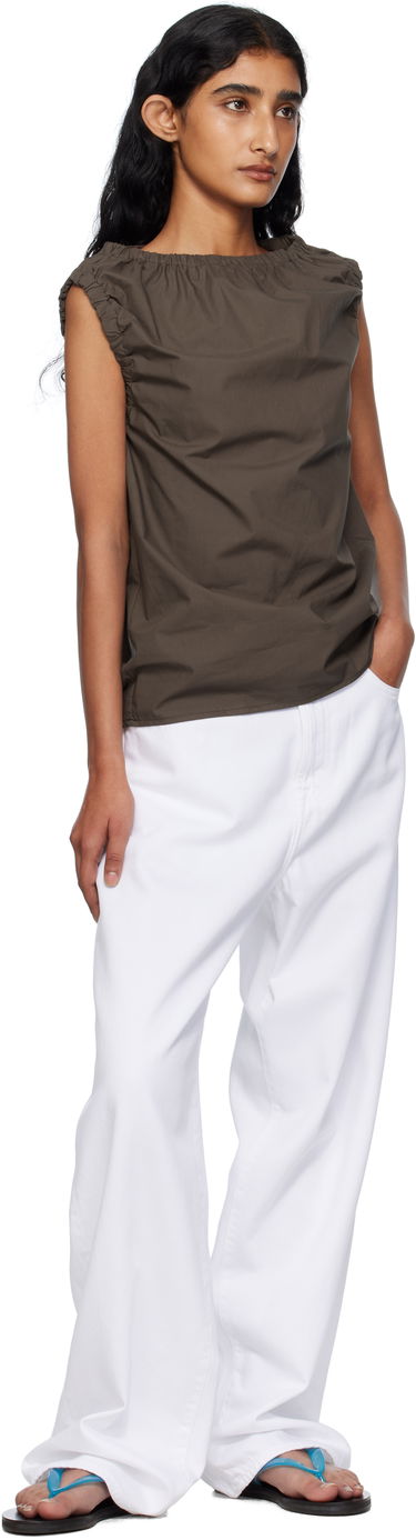 Потник Baserange Baserange Mia Gathered Blouse Кафяво | TSMI-PO-AU25, 3