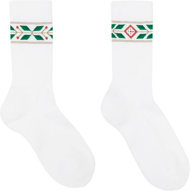 Чорапи Casablanca Laurel Sport Socks Бяло | APS25-ACC-010-01, 1