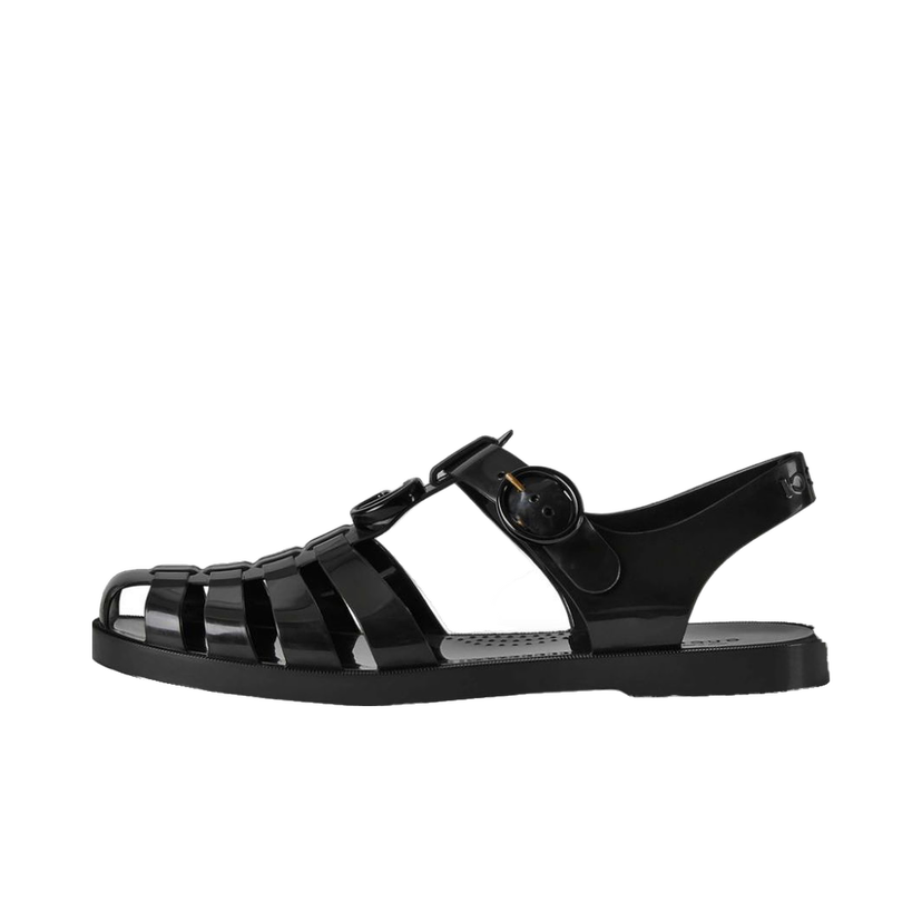 Кецове и обувки Gucci GG Fisherman Sandal Black (Women's) Черно | 676971JFM001000